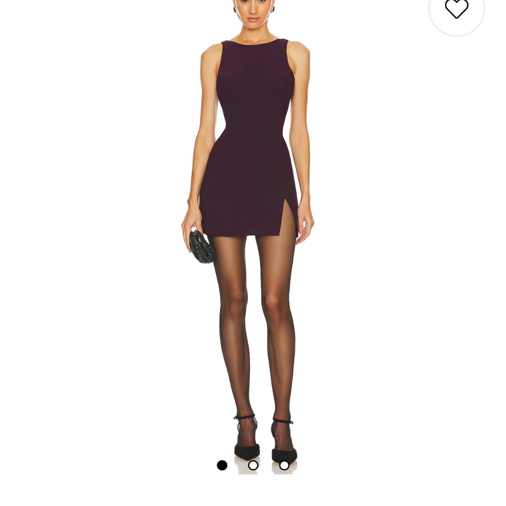 Darcy Mini Dress: Black Cherry/Deep Purple Dress. Amanda Uprichard at Revolve
